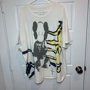 Cactus Jack Travis Scott White Graphic Short Sleeve Tee Authentic